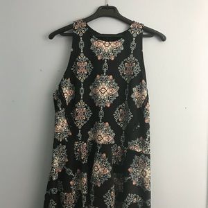 Multicolor Mandala Print Dress - Large